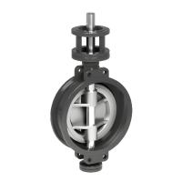 Затвор дисковый поворотный трехэксцентриковый серии TL73GS, Tafline (Тафлайн), DN400 PN16, корпус, диск - сталь, межфланцевый с голым штоком