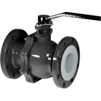 Кран шаровой полнопроходной фланцевый, серии TL33-DI, TAFLINE, DN100 PN16, стальной, с доп. упл. и рукояткой