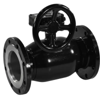 Кран шаровой полнопроходной фланцевый, серии TL31-F, TAFLINE, DN100 PN16, стальной с редуктором