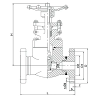 Задвижка клиновая TL47-F-Tafline (Тафлайн)DN015 PN16, из кованой стали Тафлайн