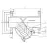 Фильтр сетчатый серии TL21-CF, TAFLINE, DN150 PN16, фланцевый
